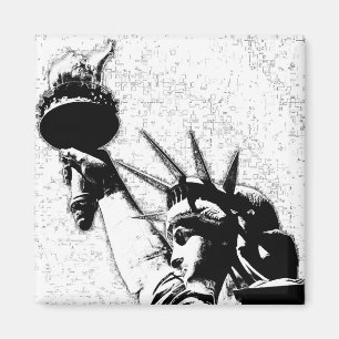 Íman Estátua da liberdade de B&W