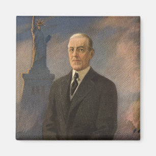 Íman Estátua da Liberdade e Presidente Woodrow Wilson