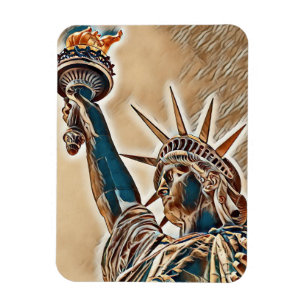 Íman Estátua da Liberdade estilizada