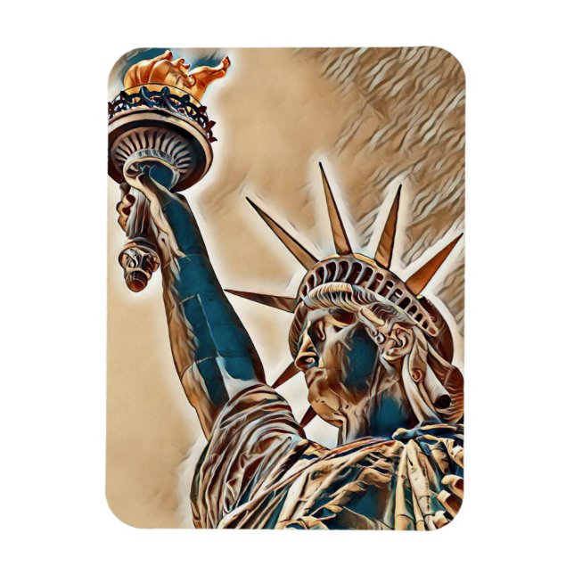 Íman Estátua da Liberdade estilizada (Vertical)