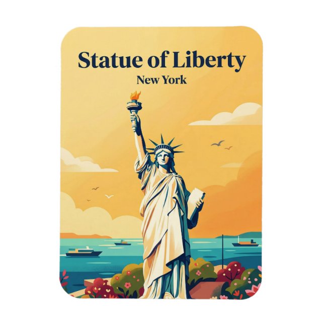 Íman Estátua da Liberdade EUA (Vertical)