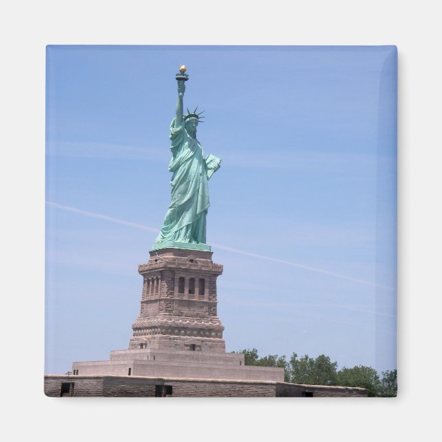 Íman Estátua da Liberdade - Magneta de Vista de Cheio (Frente)