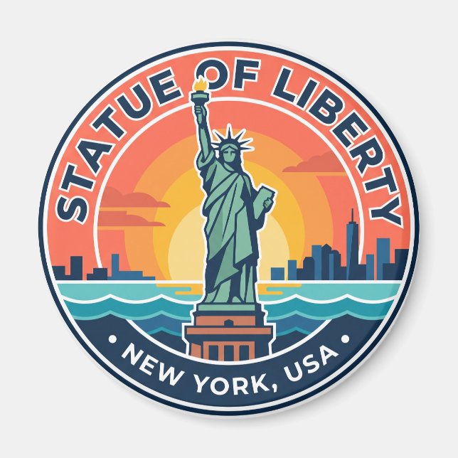 Íman Estátua da Liberdade Nova York (Frente)