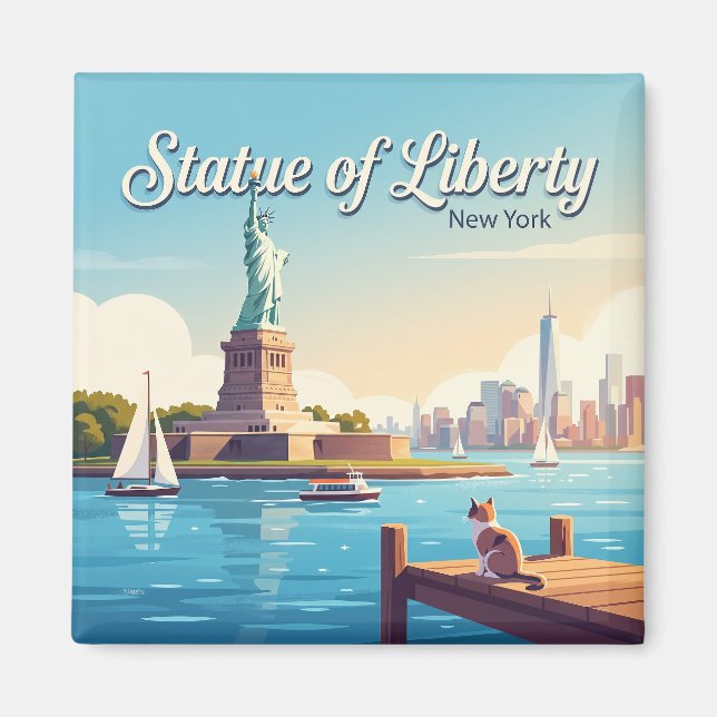 Íman Estátua da Liberdade Nova York (Frente)