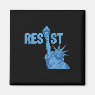 Íman Estátua Da Liberdade Resiste Gráfico #Resiste Anti