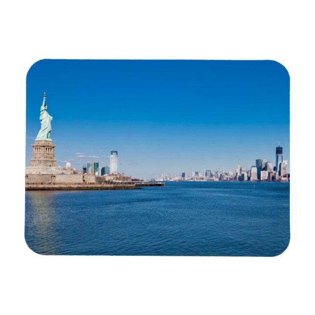 Íman Estátua da Liberdade, Rio Hudson e Manhattan (Horizontal)