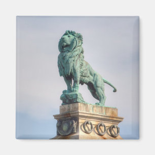 Íman Estátua de Leão de Bronze