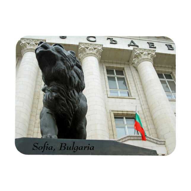 Íman Estátua de leões, Sofia, Bulgária (Horizontal)