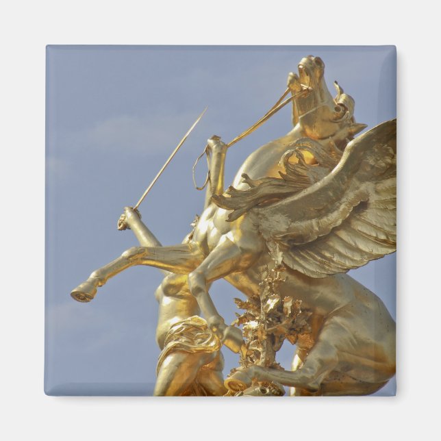 Íman estátua de Pégaso na ponte Pont Alexander III (Frente)