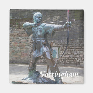 Íman Estátua de Robin Hood pela foto do castelo de