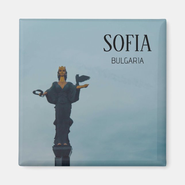 Íman estátua de Sofia, santo, Bulgária (Frente)