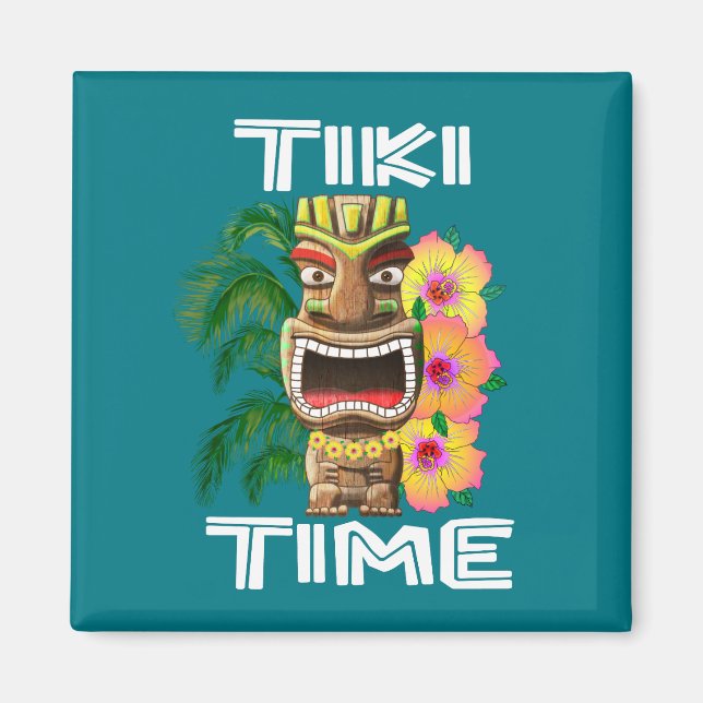 Íman Estátua de Tiki das Ilhas Havaianas (Frente)