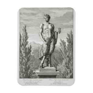 Íman Estátua de um Satyr que guardara um grupo de uvas