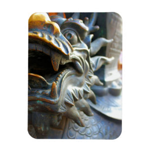Íman Estátua do Dragão de Bronze - Xangai, China Magnet