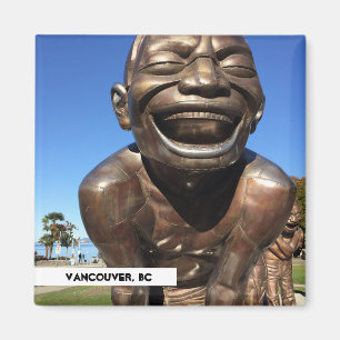 Íman Estátua do riso Vancouver Viagem Magnet