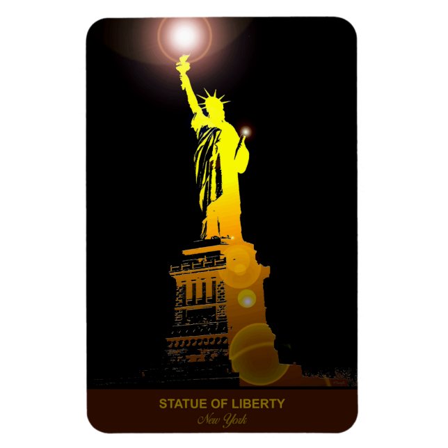 Íman Estátua do Viagem flexível da liberdade (Vertical)