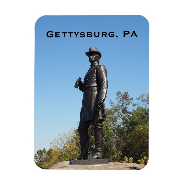 Íman Estátua General Warren em Gettysburg PA (Vertical)