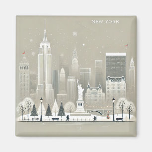 Íman Estátua Icônica do Feriado do Skyline da Liberdade