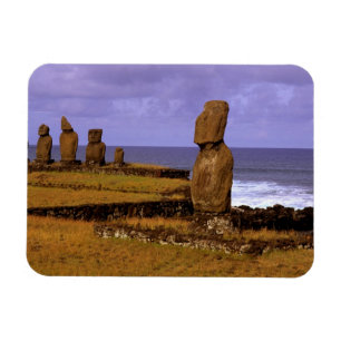 Íman Estátua Moai da Plataforma Tahai Abstratos Páscoa