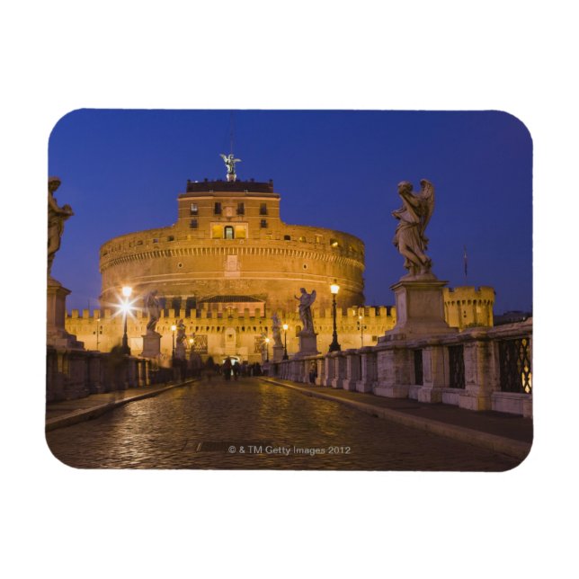 Íman estátuas de anjo na Ponte Sant'Angelo com o (Horizontal)