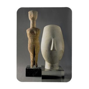 Íman (Estatueta com braços cruzados, Cycladic de Lto
