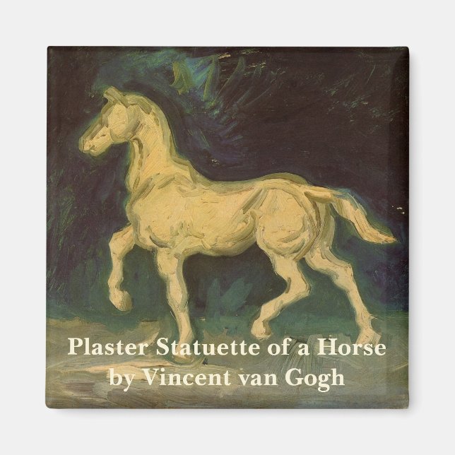 Íman Estatueta de um Cavalo por Vincent van Gogh (Frente)