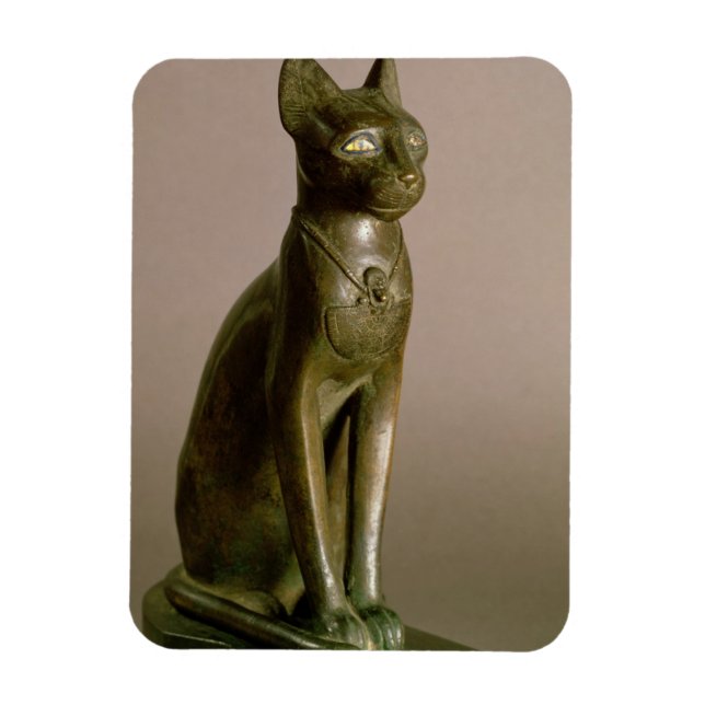 Íman Estatueta de um gato que representa a deusa Bastet (Vertical)
