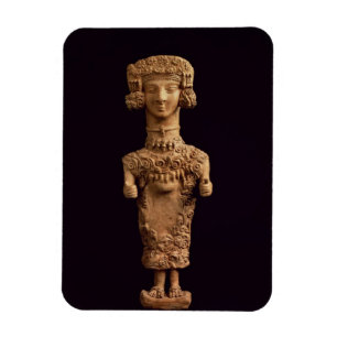 Íman Estatueta fêmea em um plinth, necr do DES Molins