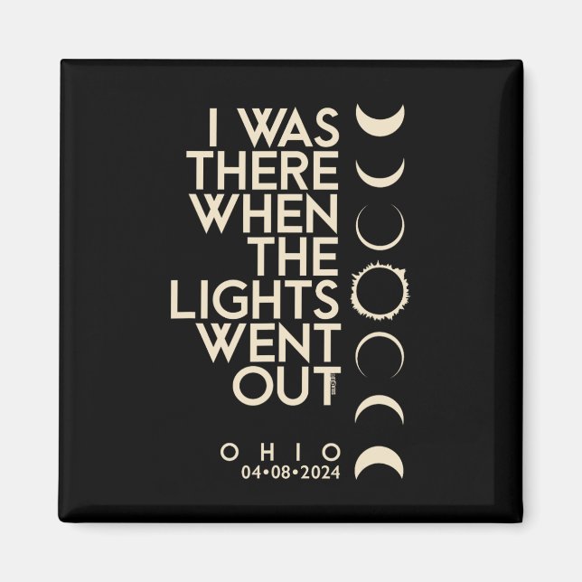 Íman Estava Lá No Ohio Total Solar Eclipse 2024 (Frente)