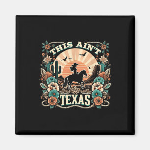 Íman Este Aint Texas Western Cowgirl Desert Sunset Art