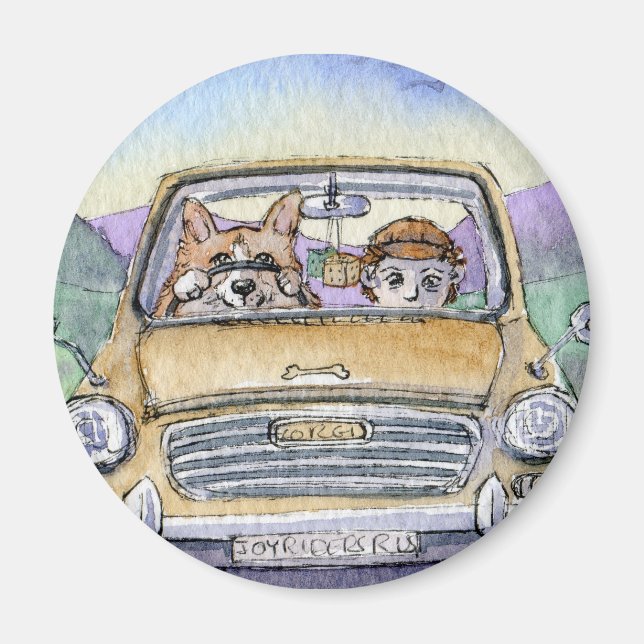 Íman Este cão Corgi levou a sua casa... (Frente)