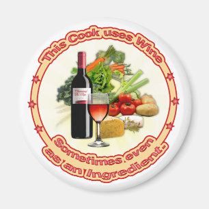 Íman Este cozinheiro usa o vinho