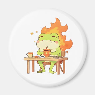 Íman Este Design Kawaii de Rã é Muito Engraçado