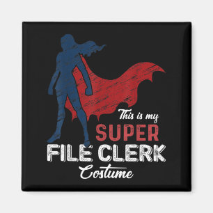Íman Este É Meu Fantasia de Arquivista Super Halloween