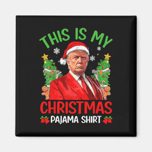 Íman Este É Meu Natal Pajama Engraçado Trump Xmas Pjs M