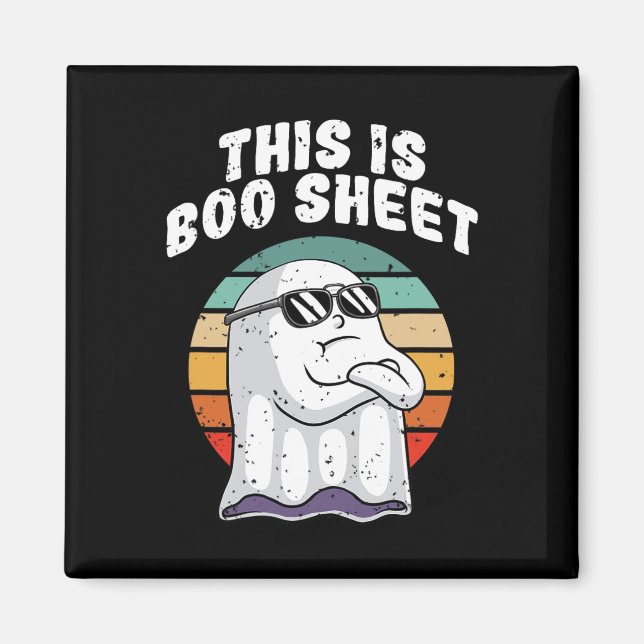 Íman Este É O Boo Sheet do Diversão Halloween O Fantasm (Frente)
