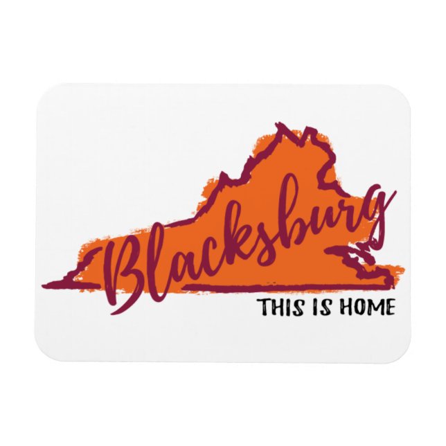 Íman Este é o Home Blacksburg Virginia Hokie magnet (Horizontal)