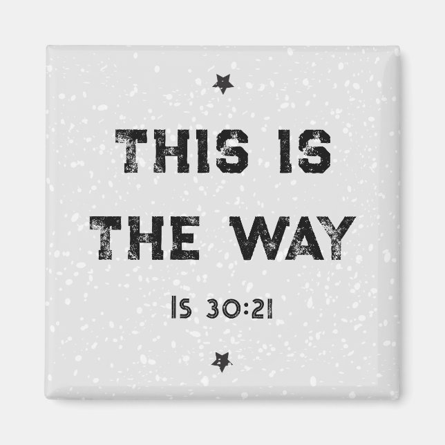 Íman Este é o Magnet Isaiah 30:21 (Frente)