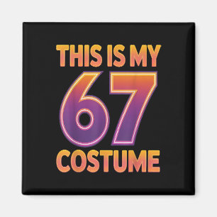 Íman Este é o meu figurino de Halloween 67 número 6 7 M