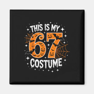 Íman Este é o meu figurino de Halloween 67 Número 6 7 M