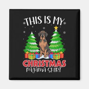 Íman Este É O Meu Grande Cachorro Do Pjama De Natal