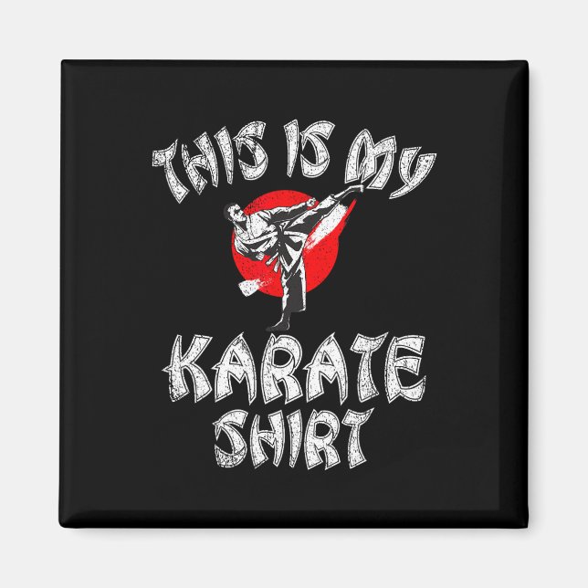 Íman Este É O Meu Karate De Camisa De Karate (Frente)