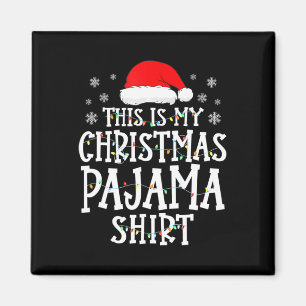 Íman Este É O Meu Natal Pajama Divertido Famílias Corre