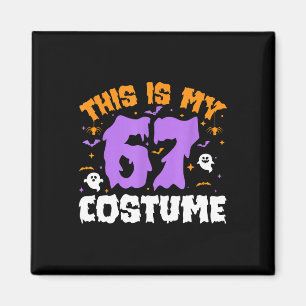 Íman Este É o Meu Traje de Halloween 67 Número 6 7 Meme