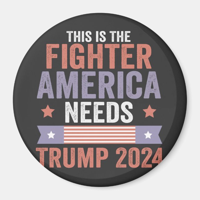Íman Este é o Presente do "Fighter American Needs Trump (Frente)