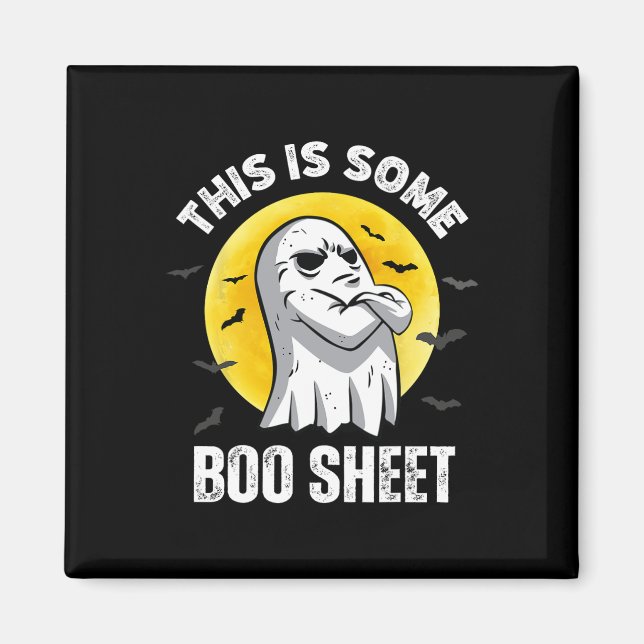 Íman Este É Um Brinde De Boo Folha De Halloween. (Frente)