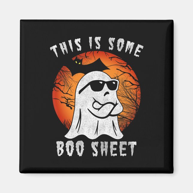 Íman Este É Um Brinde De Boo Sheet Halloween. (Frente)