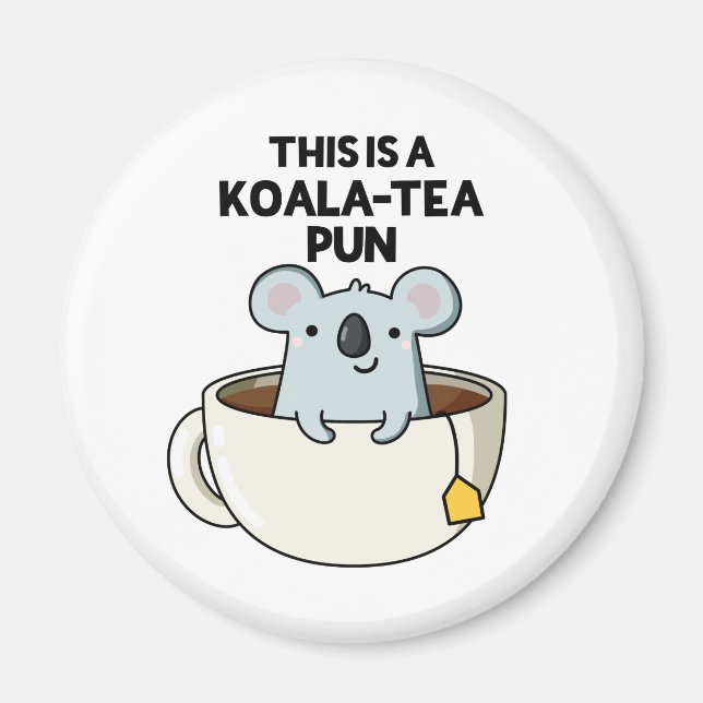 Íman Este É Um Koala-tea Pun Engraçado Koala Pun (Frente)