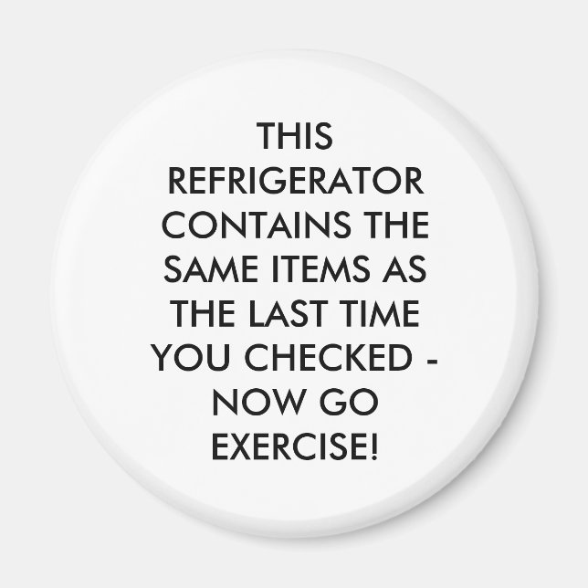 ÍMAN ESTE FRIGORÍFICO CONTÉM OS MESMOS ITENS QUE... (Frente)