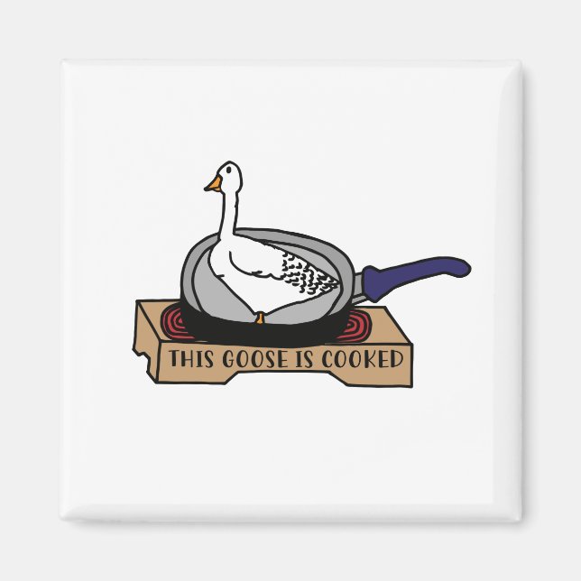 Íman Este ganso é um saco cozido (Frente)